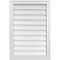 Ekena Millwork Vertical Surface Mount PVC Gable Vnt: Non-Functional, w/2"W x 1-1/2"H, Brickmould Frame, 22"W x 32"H GVPVE22X3202SN - alternate 1